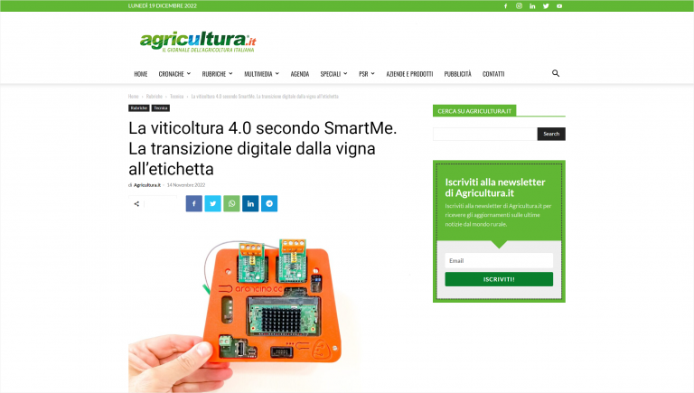 La viticoltura 4.0 secondo SmartMe. La transizione digitale dalla vigna all’etichetta